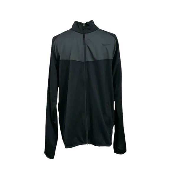 Nike lightweight full zip black and grey jacket with pockets - Picture 2 of 13